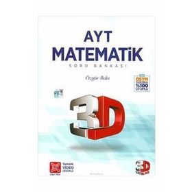 AYT 3D Matematik Tamamı Video Çözümlü Soru Bankası Çözüm Yayınlar