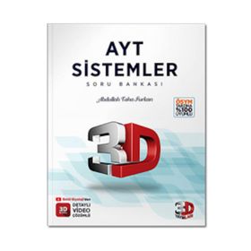 AYT 3D Sistemler Soru Bankası Video Çözümlü - 3D Yayınları