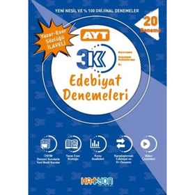 AYT 3K Edebiyat Denemeleri 20 Deneme Katyon Yayınları