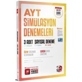 AYT 3'lü Sayısal Simülasyon Genel Deneme - 3D Yayınları