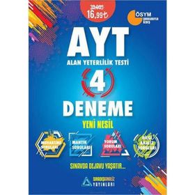 AYT 4 Deneme-Sıradışıanaliz Yayınları