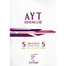AYT 5'li Çözümlü Denemeleri Karekök Yayınları