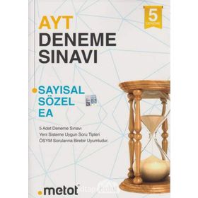 AYT 5'li Deneme Sınavı Metot Yayınları