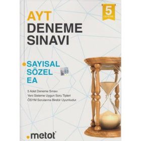 AYT 5'li Deneme Sınavı Metot Yayınları