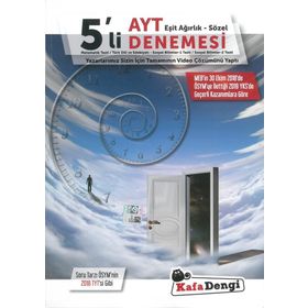 AYT 5'li Eşit Ağırlık Sözel Denemesi Kafadengi Yayınları