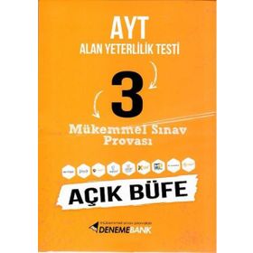 Ayt Açık Büfe 3 Mükemmel Sınav Provası-DenemeBank Yayınları
