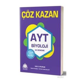 AYT Biyoloji 30 Deneme Çöz Kazan Yayınları