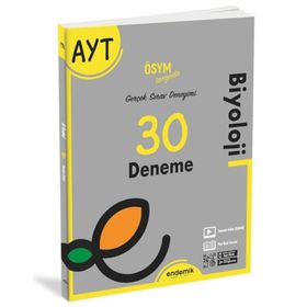 Ayt Biyoloji 30 Deneme Sınavı - Endemik Yayınları