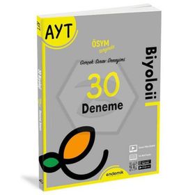 Ayt Biyoloji 30 Deneme Sınavı - Endemik Yayınları