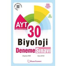 AYT Biyoloji 30 Deneme Sınavı Palme Yayınları