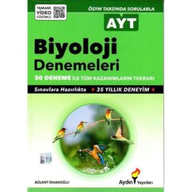 AYT Biyoloji 30 Fasikül Deneme - Aydın Yayınları