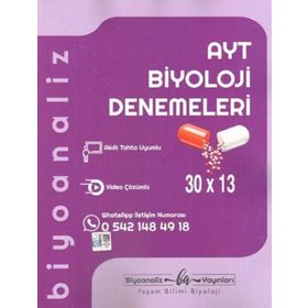 AYT Biyoloji 30 x 13 Denemeleri Biyoanaliz Yayınları