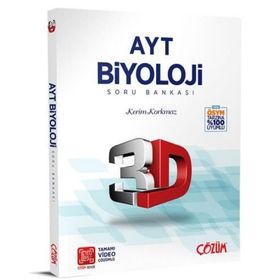AYT Biyoloji 3d Soru Bankası Çözüm Yayınları