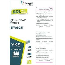 AYT Biyoloji Çek Kopar Testler-Pergel Yayınları