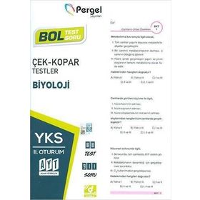 AYT Biyoloji Çek Kopar Testler-Pergel Yayınları