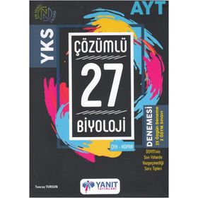 AYT Biyoloji Çözümlü 27 Deneme Yanıt Yayınları