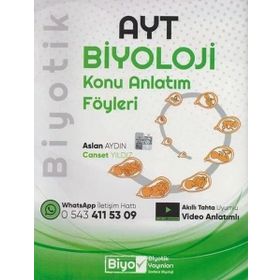 AYT Biyoloji Konu Anlatım Föyleri Biyotik Yayınları