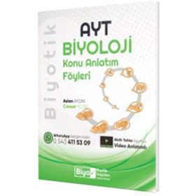 AYT Biyoloji Konu Anlatım Föyleri Biyotik Yayınları
