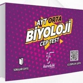 Ayt Biyoloji Orta Cep Test Karekök Yayınları