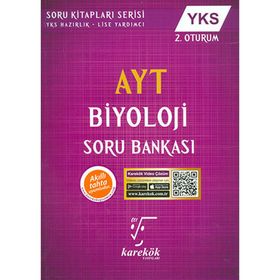 AYT Biyoloji Soru Bankası Karekök Yayınları