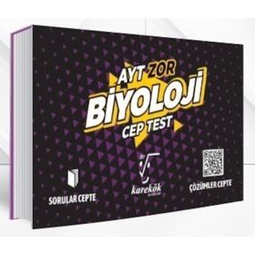 AYT Biyoloji Zor Cep Test Karekök Yayınları