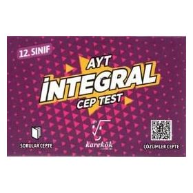 AYT Cep Test İntegral Karekök Yayınları
