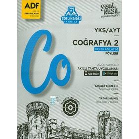 Ayt Coğrafya 2 Çek Kopart Akıllı Konu Anlatım Föyü Adf-Soru Kalesi Yayınları