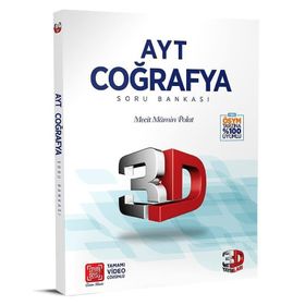 AYT Coğrafya 3D Soru Bankası Çözüm Yayınları