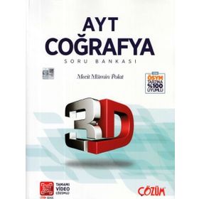 AYT Coğrafya 3D Soru Bankası Çözüm Yayınları