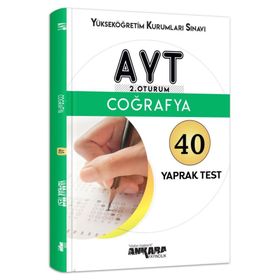 Ayt Coğrafya 40 Yaprak Test Ankara Yayıncılık