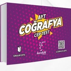 Ayt Coğrafya Cep Test Karekök Yayınları