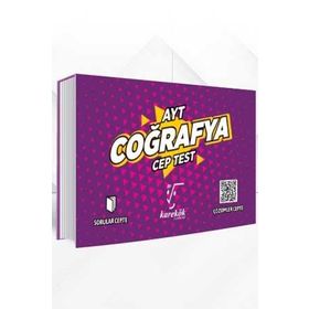Ayt Coğrafya Cep Test Karekök Yayınları
