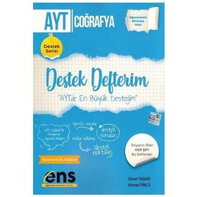AYT Coğrafya Destek Defterim Ens Yayıncılık