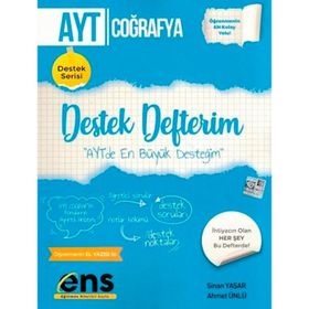 AYT Coğrafya Destek Defterim Ens Yayıncılık