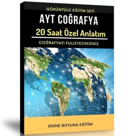 AYT Coğrafya Görüntülü Eğitim Seti 20 Saat Özel Anlatım Enine Boyuna Eğitim