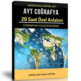 AYT Coğrafya Görüntülü Eğitim Seti 20 Saat Özel Anlatım Enine Boyuna Eğitim