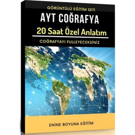 AYT Coğrafya Görüntülü Eğitim Seti 20 Saat Özel Anlatım Enine Boyuna Eğitim