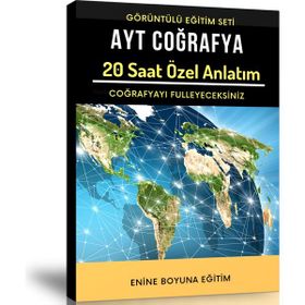 AYT Coğrafya Görüntülü Eğitim Seti 20 Saat Özel Anlatım Enine Boyuna Eğitim