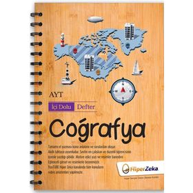 AYT Coğrafya İçi Dolu Defter Hiper Zeka Yayınları