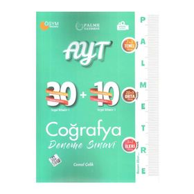 AYT Coğrafya Palmetre Video Çözümlü 30+10 Deneme Palme Yayınları