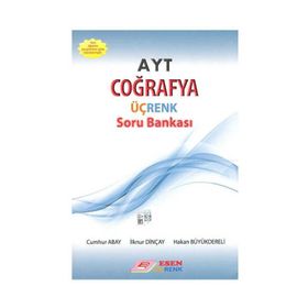 AYT Coğrafya Üç Renk Soru Bankası - Esen Yayınları