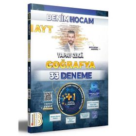 Ayt Coğrafya Yapay Zeka 33 Deneme - Benim Hocam Yayınları