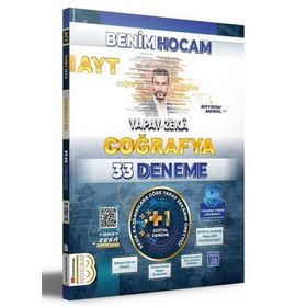 Ayt Coğrafya Yapay Zeka 33 Deneme - Benim Hocam Yayınları