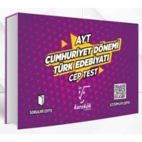 Ayt Cumhuriyet Dönemi Türk Edebiyatı Cep Test Karekök Yayınları