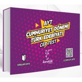 Ayt Cumhuriyet Dönemi Türk Edebiyatı Cep Test Karekök Yayınları