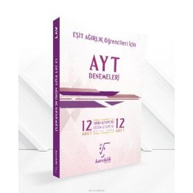 AYT Denemeleri 12 Adet Çözümlü Deneme Seti Eşit Ağırlık Karekök Yayınları