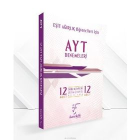 AYT Denemeleri 12 Adet Çözümlü Deneme Seti Eşit Ağırlık Karekök Yayınları