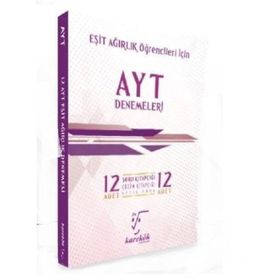 AYT Denemeleri 12 Adet Çözümlü Deneme Seti Eşit Ağırlık Karekök Yayınları