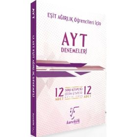 AYT Denemeleri 12 Adet Çözümlü Deneme Seti Eşit Ağırlık Karekök Yayınları