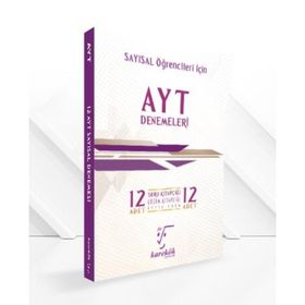 AYT Denemeleri 12 Adet Çözümlü Deneme Seti Sayısal Karekök Yayınları